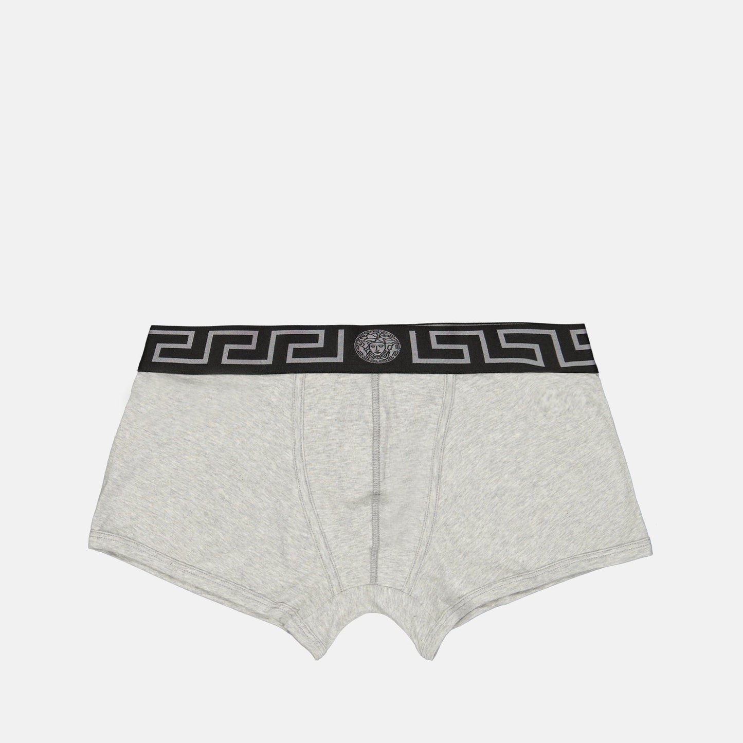 Versace boxer, Medusa Greca, gray boxer, luxury underwear, high-end boxer