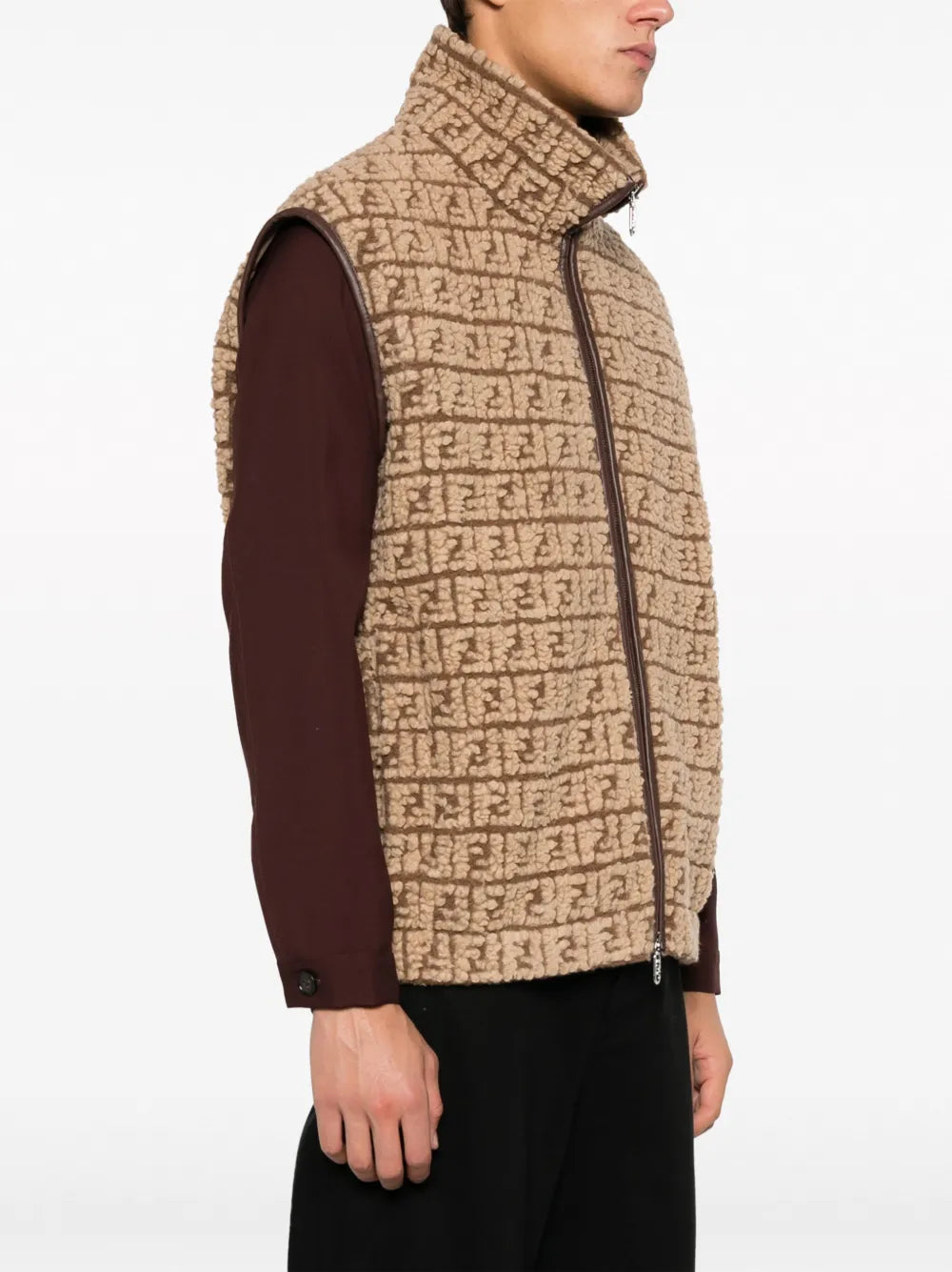 Fendi Sleeveless Teddy Jacket