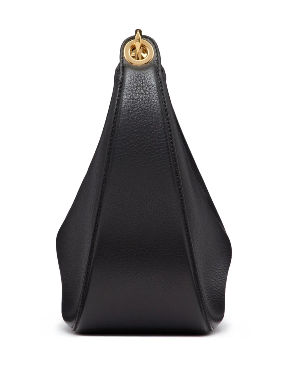 Valentino Garavani, VLogo Moon Bag, black leather bag, luxury accessories, designer handbags