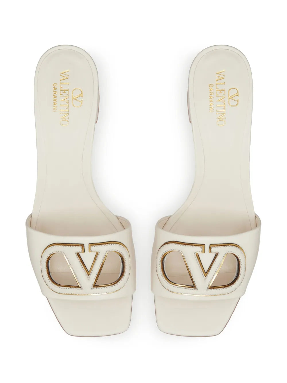 Valentino Garavani, Leather Mules, VLogo, Luxury Footwear, Cutout Design