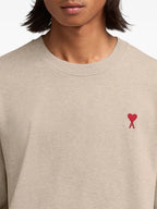 Beige T-shirt with Heart Logo