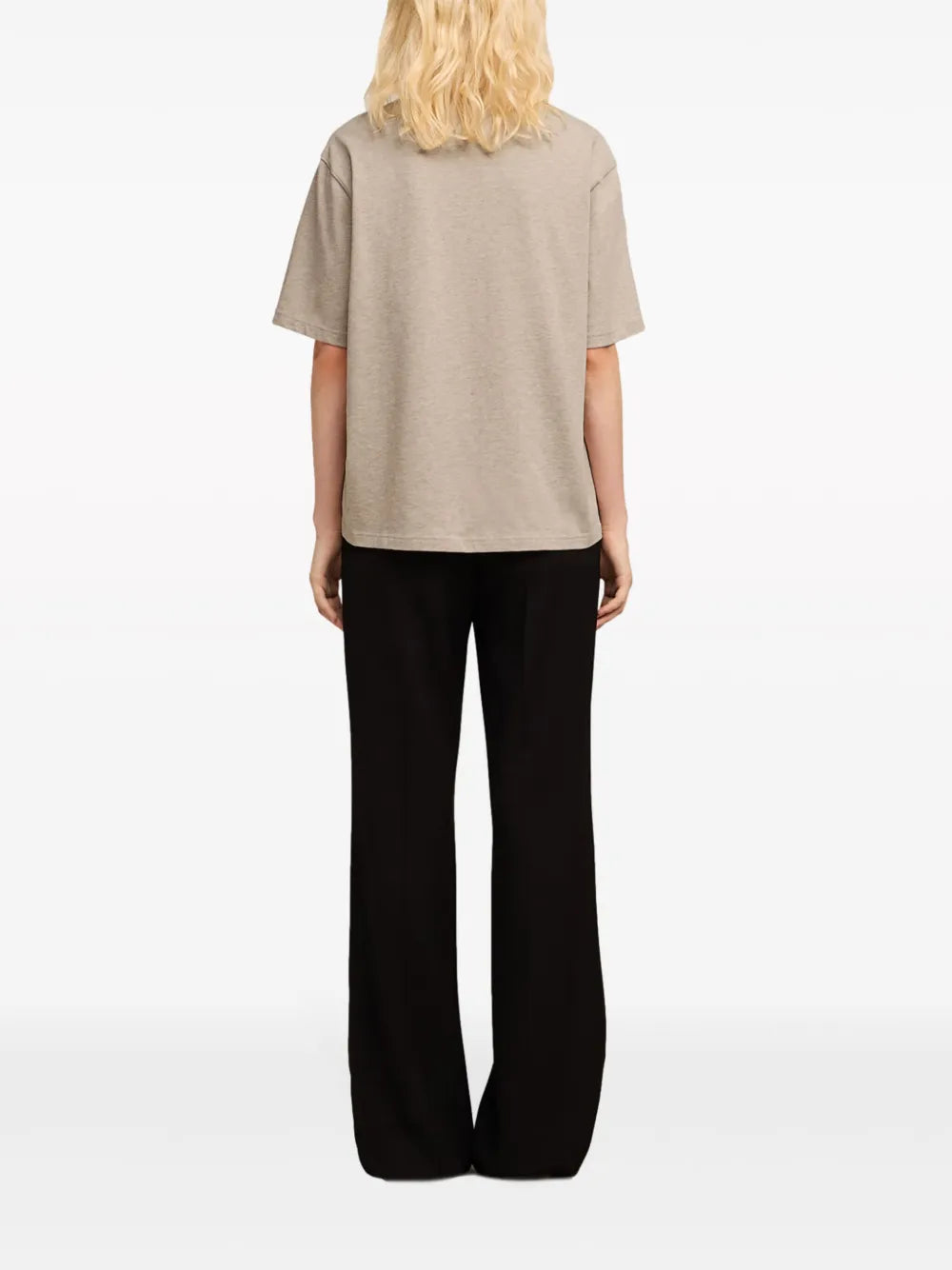 Beige T-shirt with Heart Logo