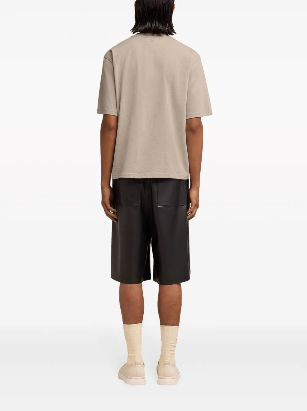 Beige T-shirt with Heart Logo