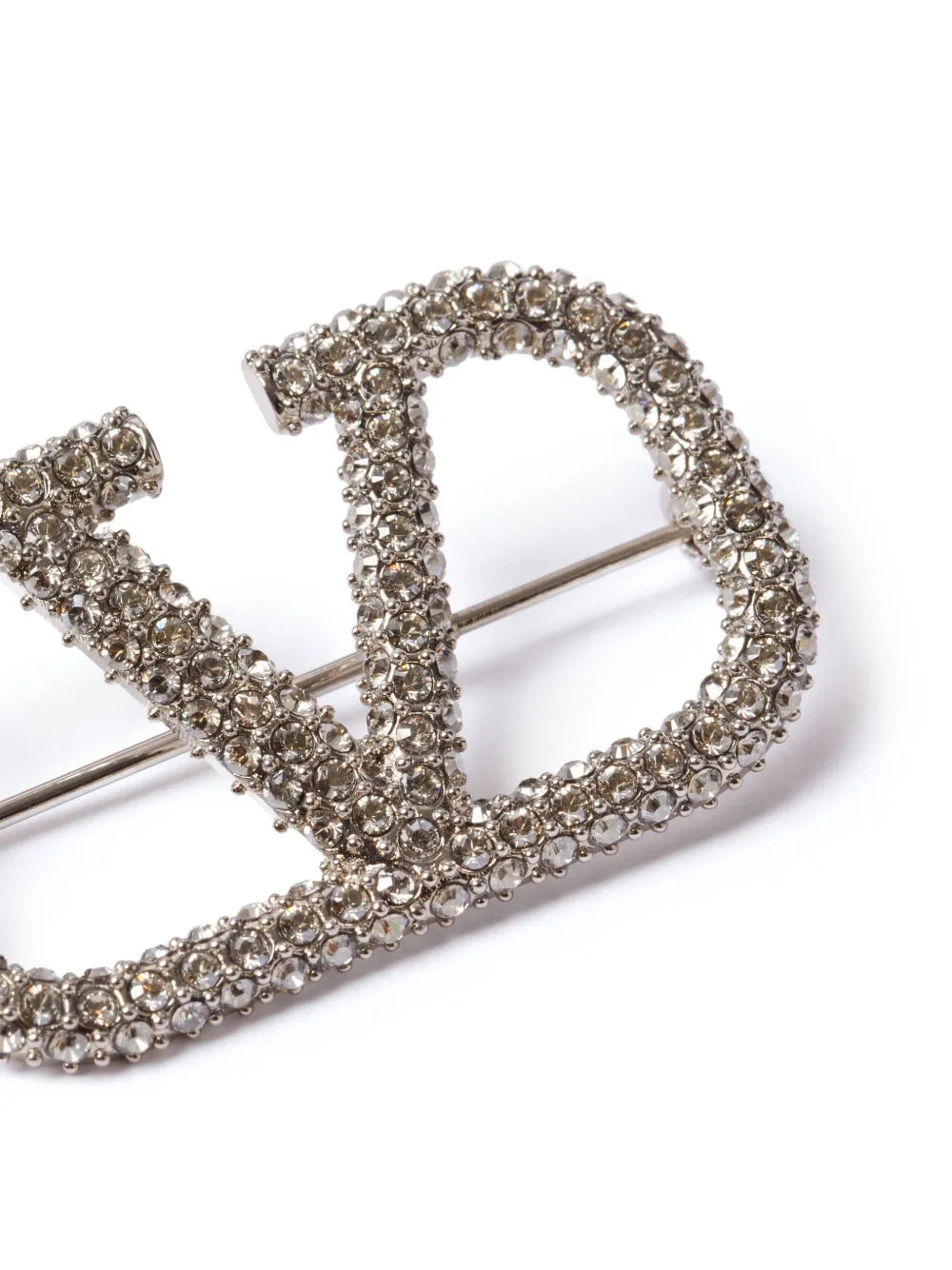 brooch, Vlogo, silver brooch, women's accessories, Swarovski crystals