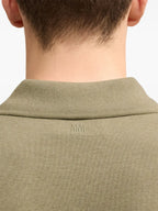 Light Green Polo, Ami de Coeur Polo, AMI Paris Clothing, Luxury Polo Shirt, Designer Polo