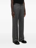 luxury trousers, nylon pants, Dolce & Gabbana, straight-leg trousers, designer men’s wear