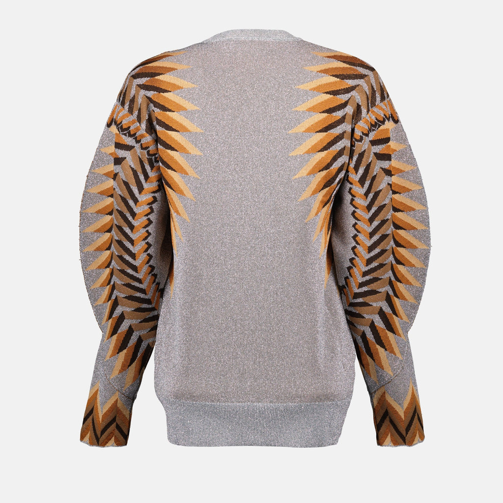 눈길을 사로잡는 루렉스 프린트 스웨터