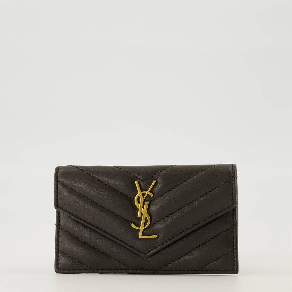 Saint Laurent cardholder, Cassandre Fragments, luxury accessories, designer cardholder, high-quality leather cardholder