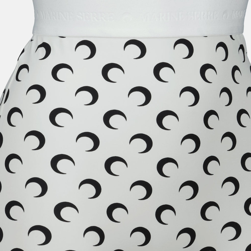 Moon bike shorts, Marine Serre shorts, high-waisted bike shorts, polyamide shorts, contemporary fashion