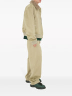 Blouson aviateur en coton avec col en fourrure