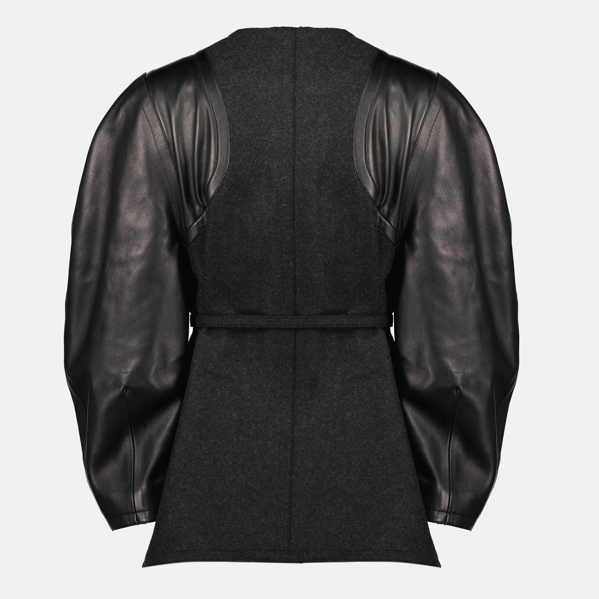 Fendi blouson, wool leather jacket, autumn winter fashion, designer outerwear, women's fashion jacket