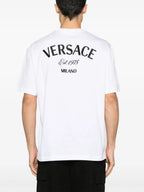 Versace, Milano, white T-shirt, luxury T-shirt, men's fashion