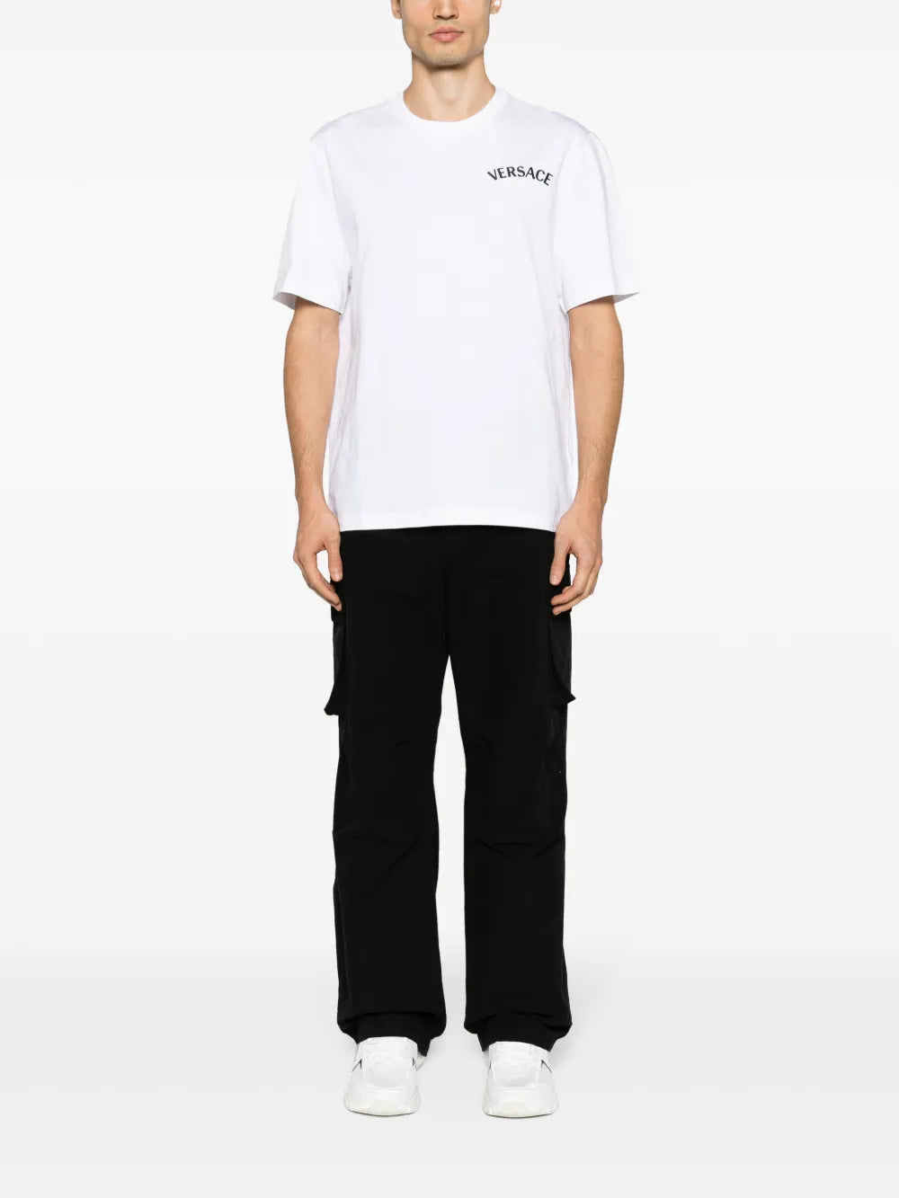 Versace, Milano, white T-shirt, luxury T-shirt, men's fashion