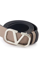 Valentino, reversible belt, VLogo, luxury accessories, leather belt