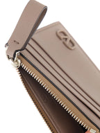 Valentino Garavani, VLogo wallet, luxury leather wallet, elegant accessory, beige wallet