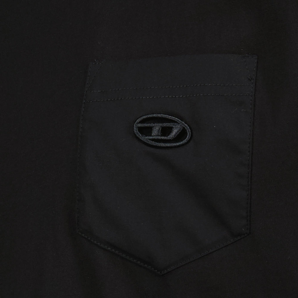 Image of T-Shirt T-Norm Noir by Diesel for Men - Season Spring-Summer 2026 - Detail View 1