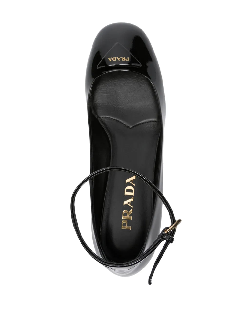 Prada heels, patent leather shoes, triangle logo heels, luxury footwear, Italian designer shoes