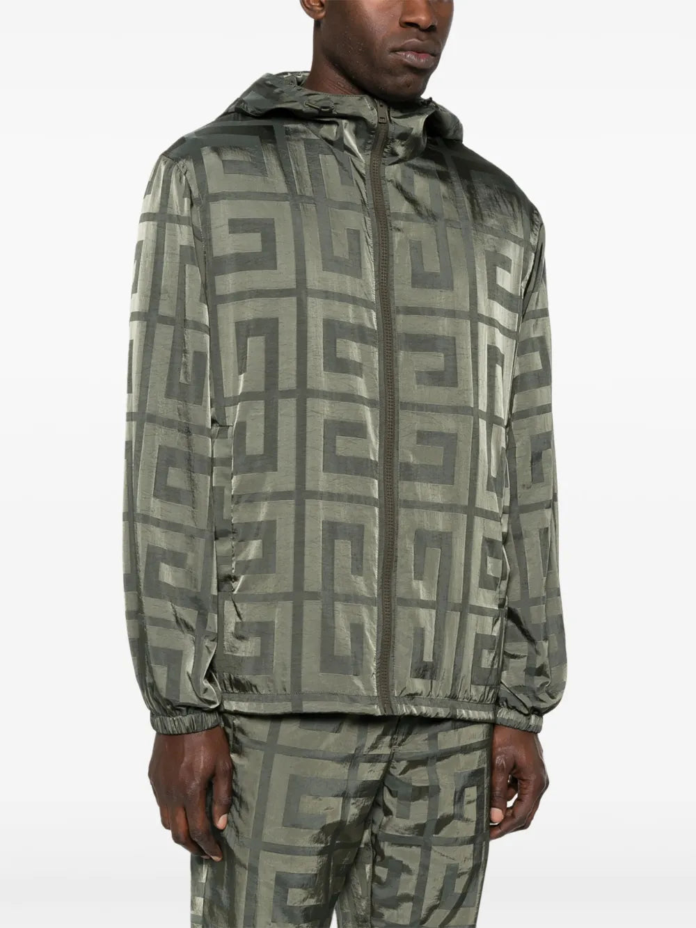 Image of Sleek 4G Print Windbreaker by Givenchy for Men - Season Spring-Summer 2024 - Detail View 1