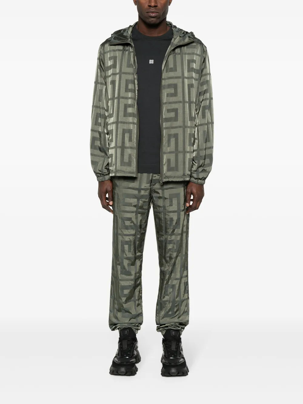 Image of Sleek 4G Print Windbreaker by Givenchy for Men - Season Spring-Summer 2024 - Back View