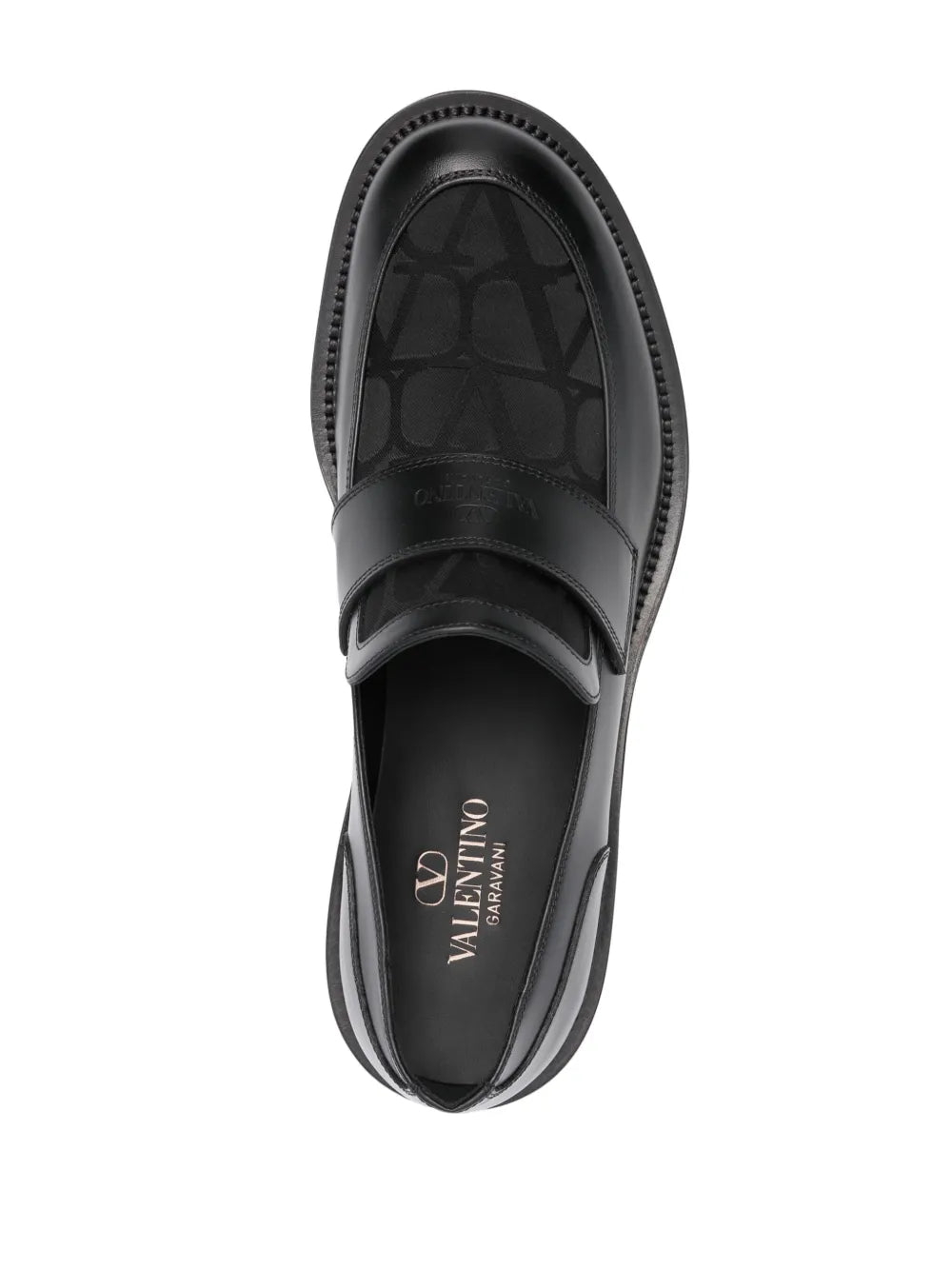 Valentino Garavani loafers, luxury footwear, suede and canvas loafers, high-end loafers, iconic loafers