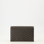 Image of Monogram Crossbody Bag Brown by Saint Laurent for Women - Season Spring-Summer 2026 - Back View