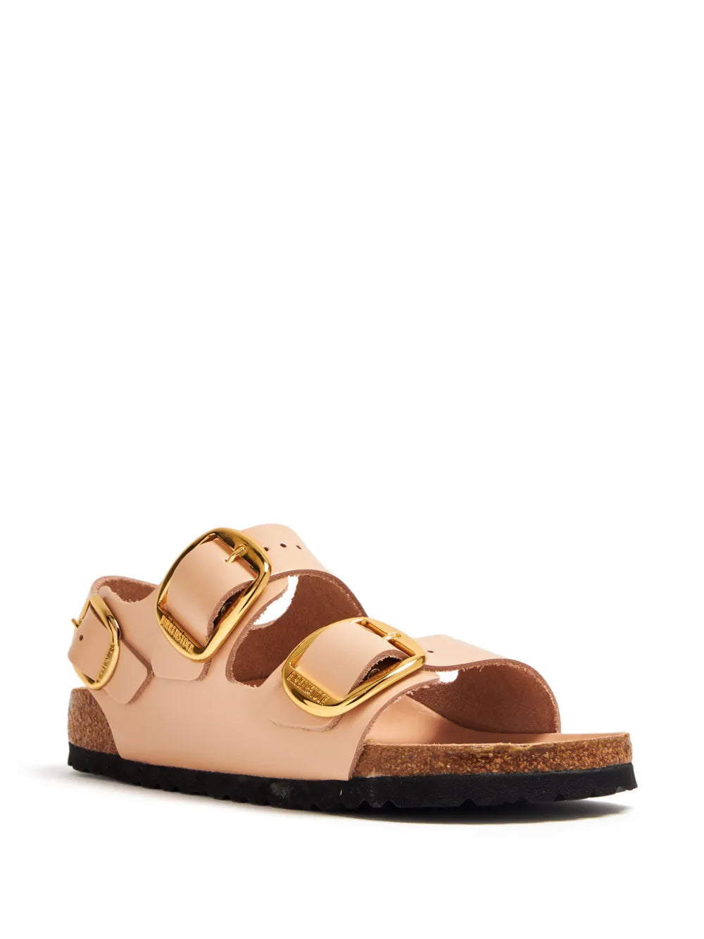 Birkenstock sandals, luxury footwear, big buckle sandals, patent leather sandals, high-end comfort