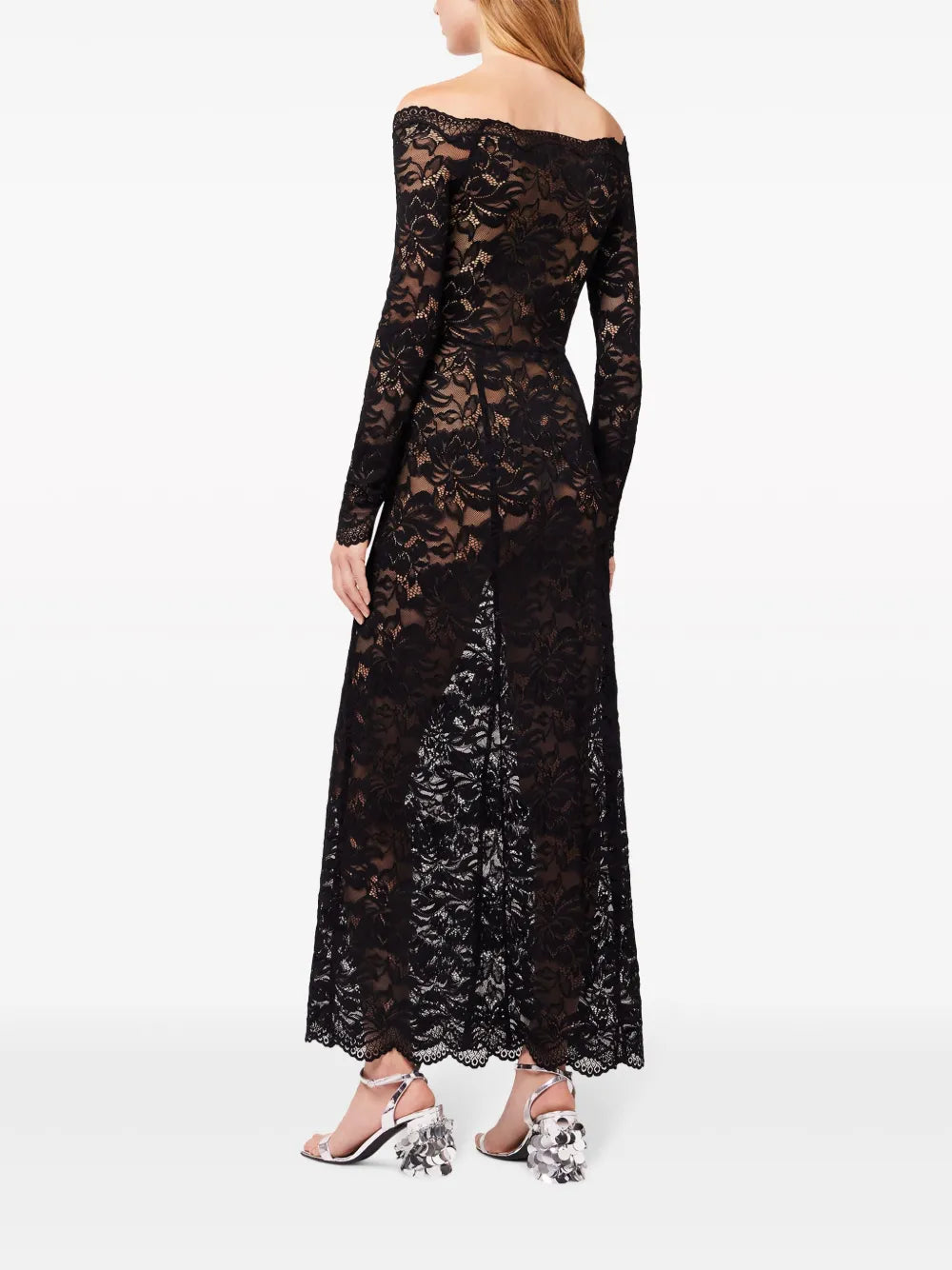 Black Lace Long Dress