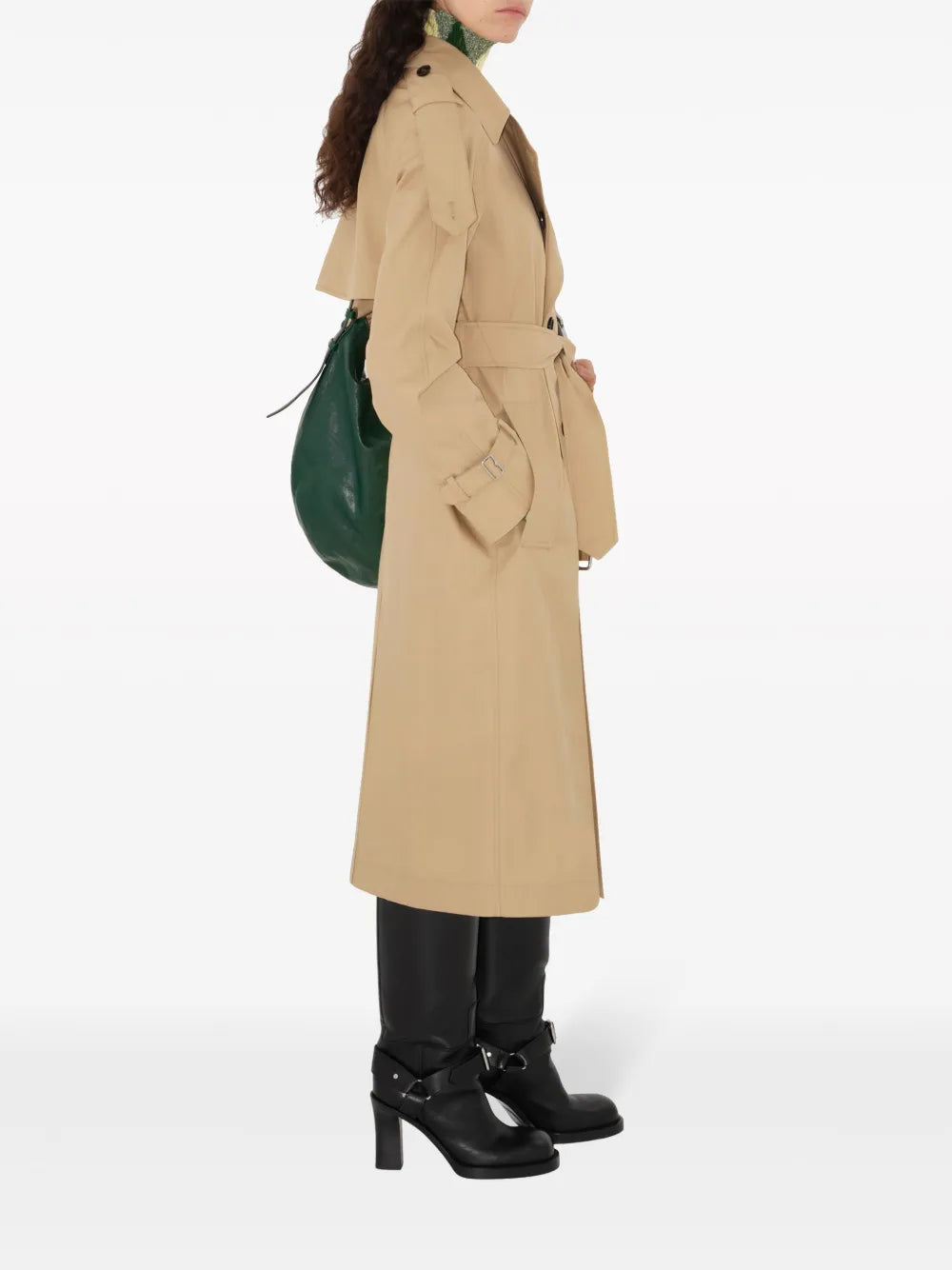Long Beige Trench Coat