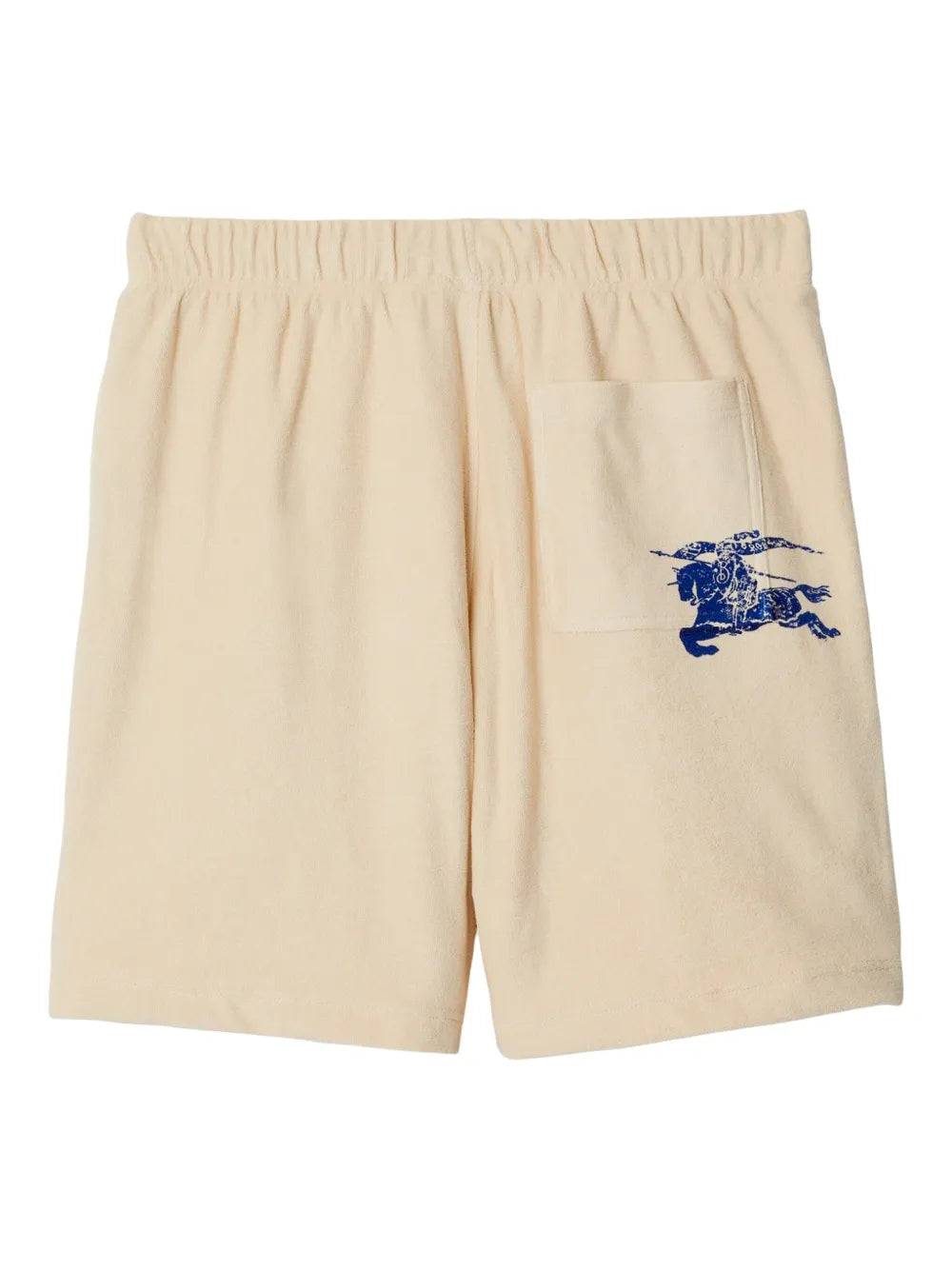 Beige Cotton Shorts with EKD