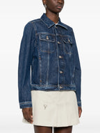 Bild einer blauen Denim-Jacke von Diesel für Frauen - Saison Frühling-Sommer 2025 - Modellansicht 2