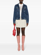 Bild einer blauen Denim-Jacke von Diesel für Frauen - Saison Frühling-Sommer 2025 - Modellansicht 1