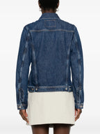 Bild einer blauen Denim-Jacke von Diesel für Frauen - Saison Frühling-Sommer 2025 - Modellansicht 3