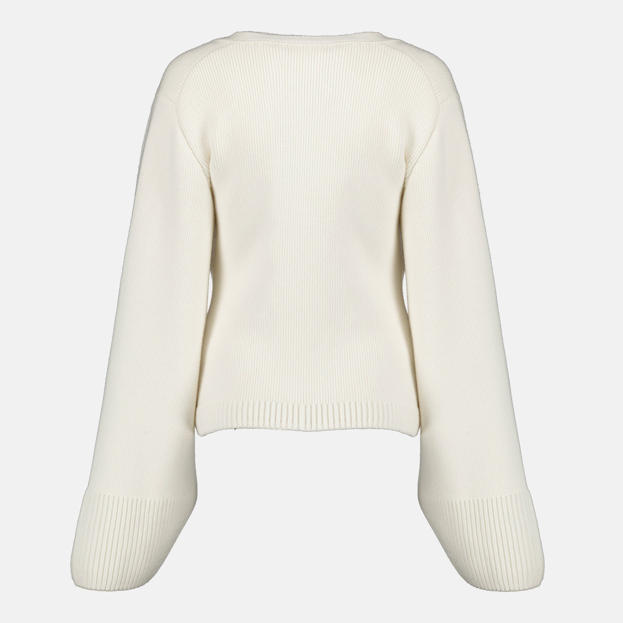 Khaite cardigan, white cashmere cardigan, Scarlet Cardigan, Autumn Winter collection, women's luxury clothing