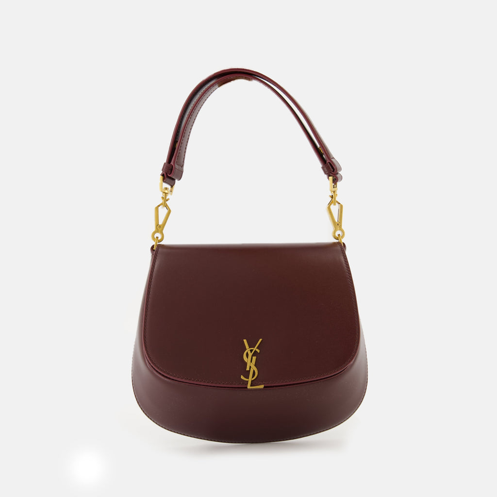 Mini Sac Volatire, Saint Laurent bag, bordeaux leather handbag, luxury accessories, autumn/winter collection
