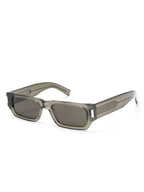 Image of Saint Laurent SL 660 Transparent Sunglasses by Saint Laurent for Unisex - Season Spring-Summer 2024 - Back View