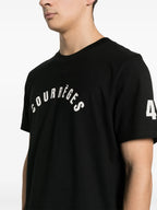 AC Straight T-shirt, Courrèges T-shirt, luxury black T-shirt, high-end menswear, designer T-shirt