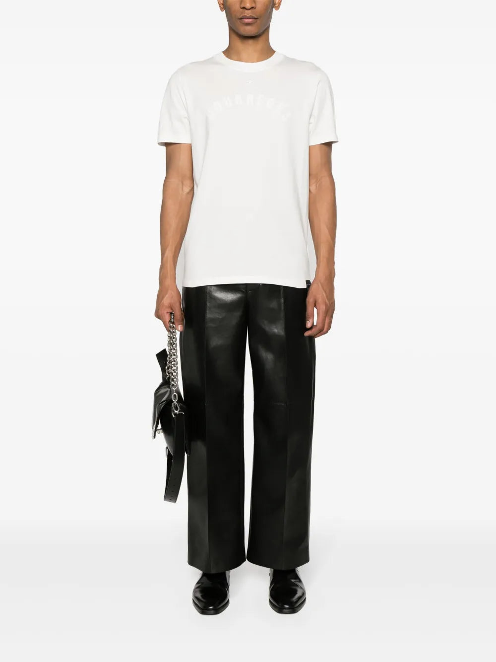 Imagen de la camiseta AC recta – Courrèges por Courrèges para hombres - Temporada Primavera-Verano 2024 - Vista trasera