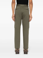 Imagen de pantalones de algodón caqui de pierna recta de Moncler para hombres - Temporada Primavera-Verano 2024 - Vista de detalle 6