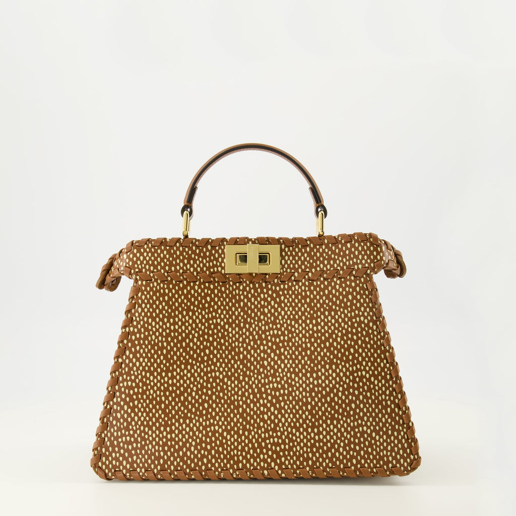 Image of Peekaboo I See U Small Maroon by Fendi for Women - Season Spring-Summer 2026 - Back View