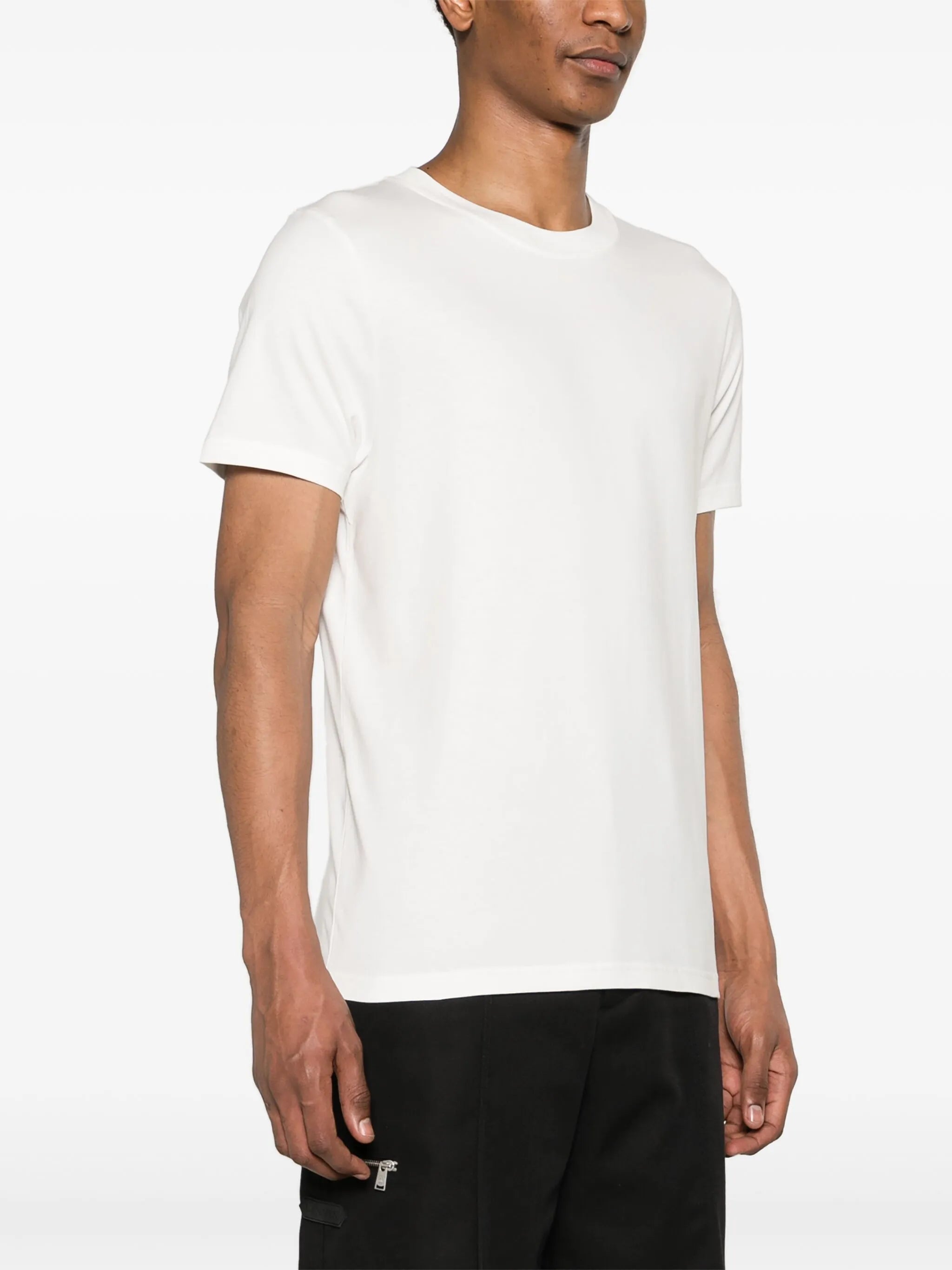 Image of Coton T-Shirt avec Logo Brodé by Courrèges for Men - Season Spring-Summer 2026 - Model View 2