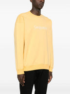 Bilde av gul logo sweatshirt fra Saint Laurent for menn - Sesong Vår-Sommer 2024 - Detaljvisning 1