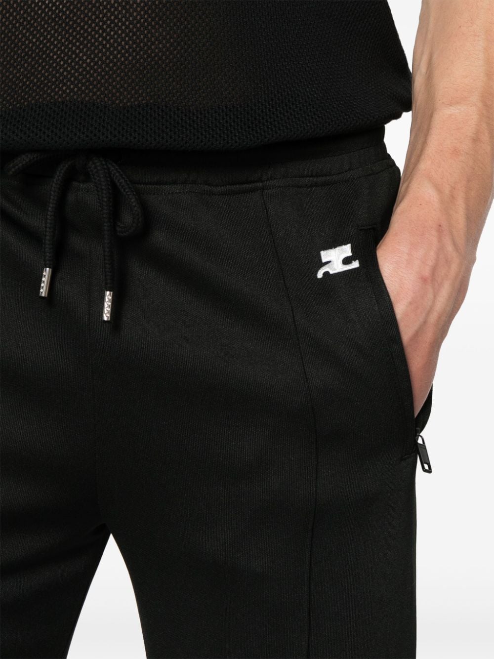 Courrèges joggers, AC logo joggers, luxury casual wear, designer joggers, comfortable joggers