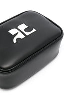 camera bag, Courrèges, luxury leather bag, minimalist design, high-end accessory