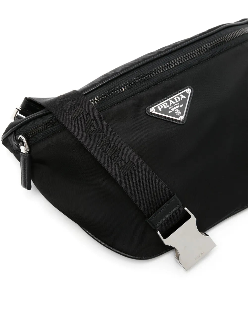Prada belt bag, Re-Nylon, luxury accessories, sustainable fashion, eco-friendly leather