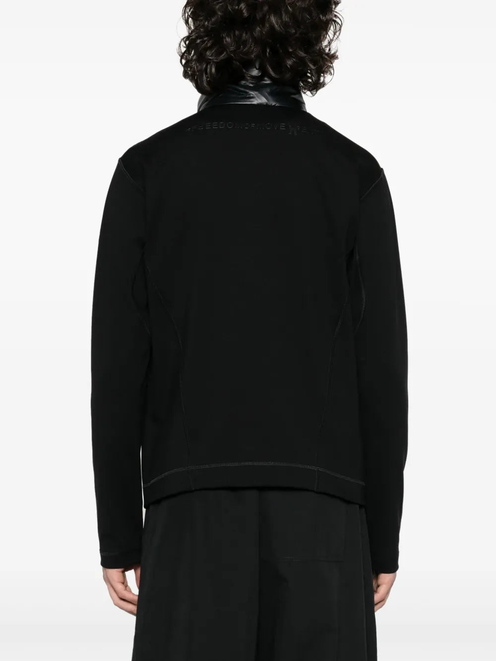 Image of Two-tone Black Nylon Jacket by Moncler Grenoble for Men - Season Spring-Summer 2024 - Detail View 6