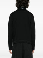 Image of Two-tone Black Nylon Jacket by Moncler Grenoble for Men - Season Spring-Summer 2024 - Detail View 6