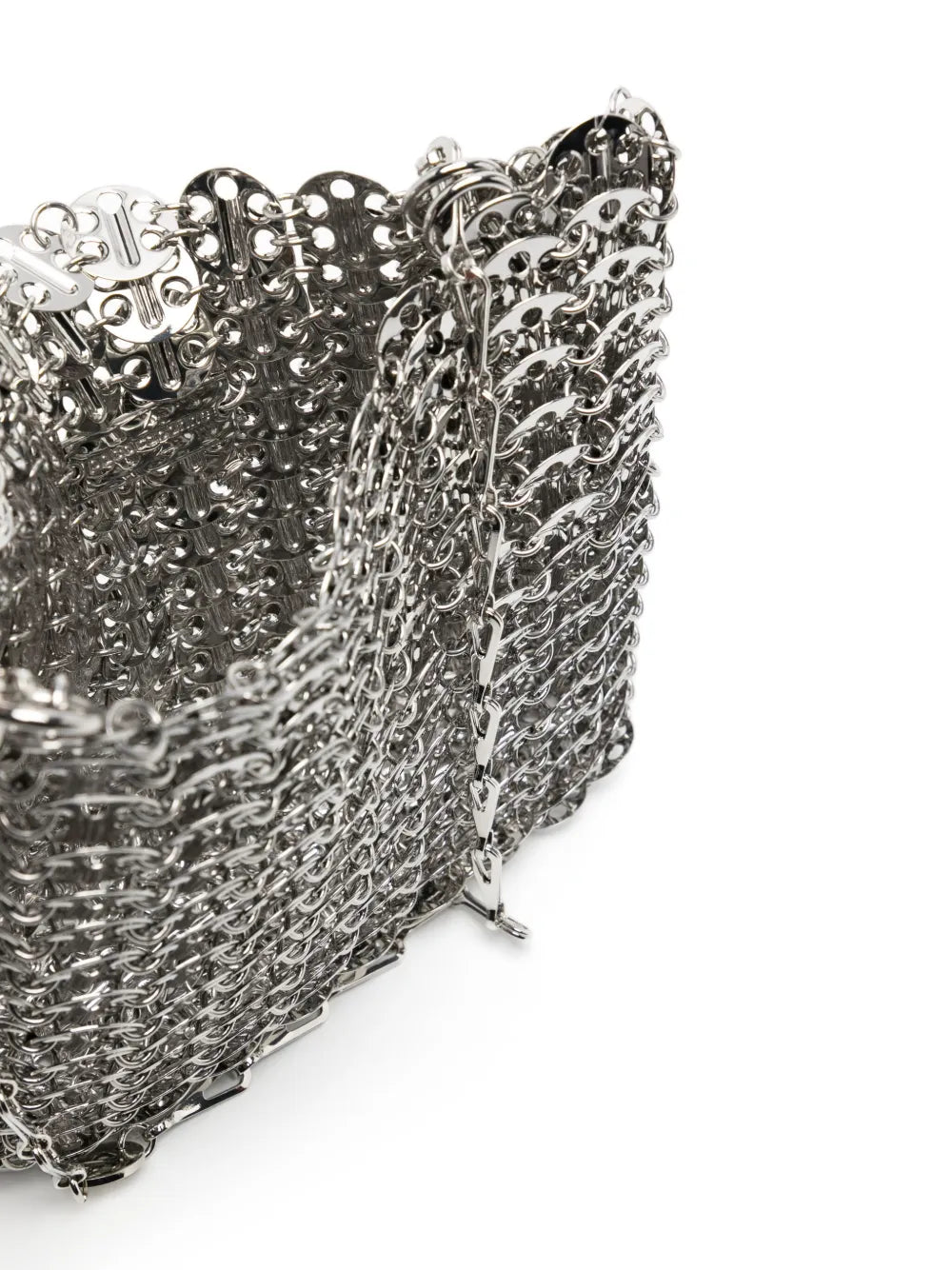 Rabanne, Iconic 1969 Bag, silver metal bag, Autumn-Winter 2024, fashion accessory