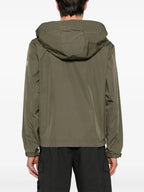 Image of Traversier Jacket Khaki Jacket by Moncler for Men - Season Spring-Summer 2024 - Detail View 6