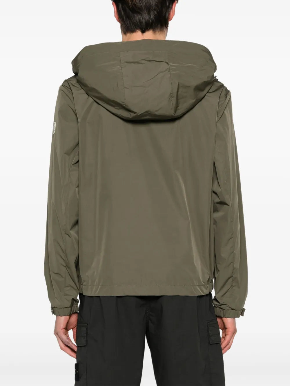 Image of Traversier Jacket Khaki Jacket by Moncler for Men - Season Spring-Summer 2024 - Detail View 6