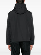 Windbreaker jacket, Moncler black jacket, nylon windbreaker, designer jacket, men's fashion